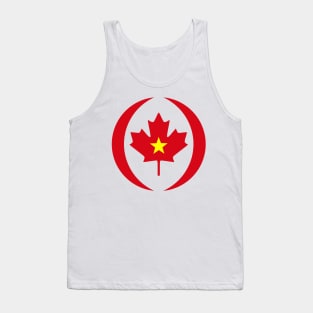 Canadian Vietnamese Multinational Patriot Flag Tank Top